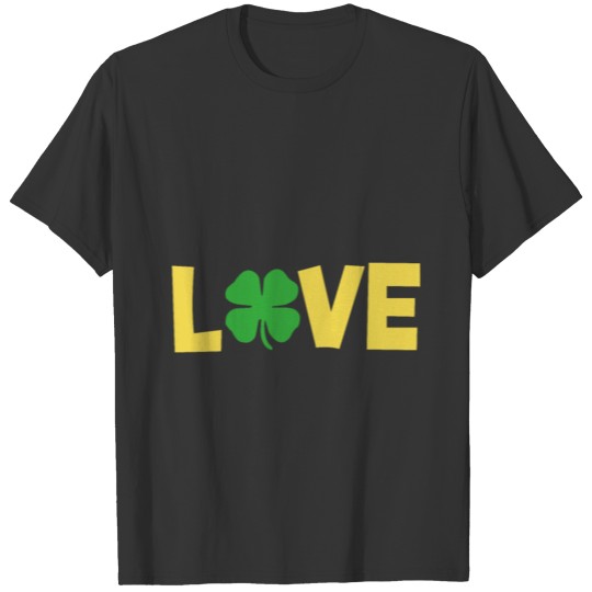 Love St Patrick's Day Ireland Shamrock Leprechaun T-shirt