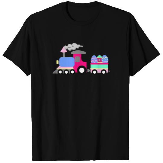 Happy Easter Train Easter Eggs Cute for Kid Boy T Shirts