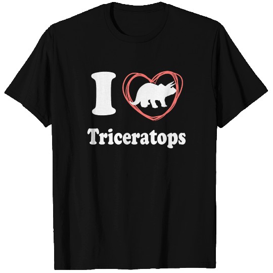 I Love Triceratops T Shirts