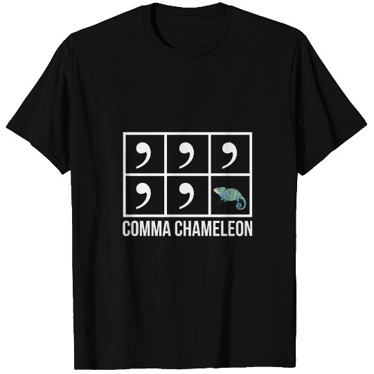 comma chameleon reptile gecko gift idea T Shirts
