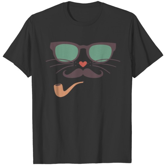 Modern Like a Sir Hipster Cat Tomcat Gift. T Shirts