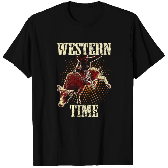 Bullriding Rodeo Western Texas USA T Shirts