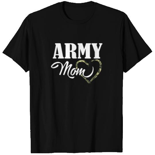 Proud Army Mom T Shirts Military Mother Camouflage