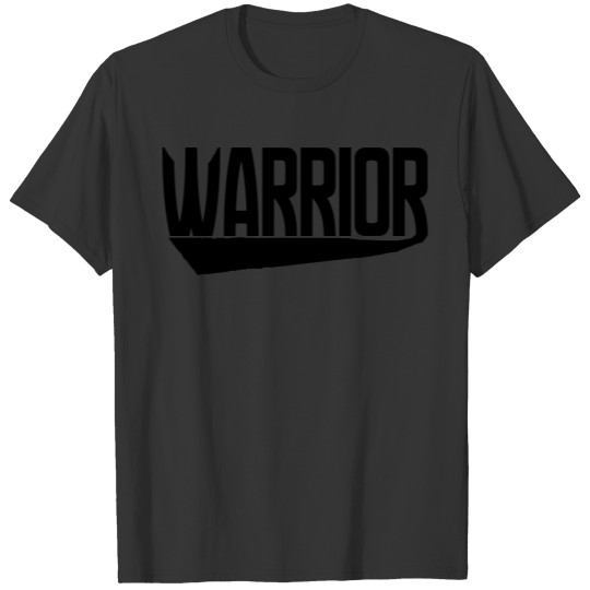 warrior fight box mma sticker patch gladiator kick T-shirt