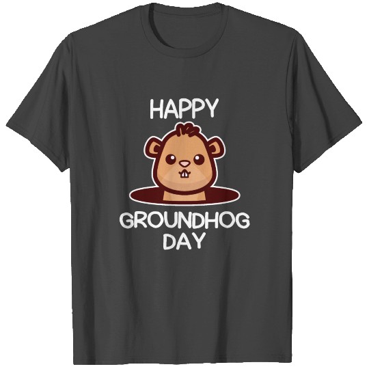 Happy Groundhog Day design Awesome Cute Groundhog T Shirts