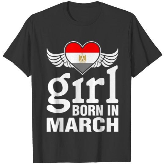Egyptian Girl Born In March T-shirt