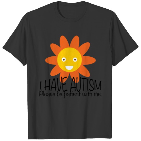Cute I Have Autism Sun T-shirt