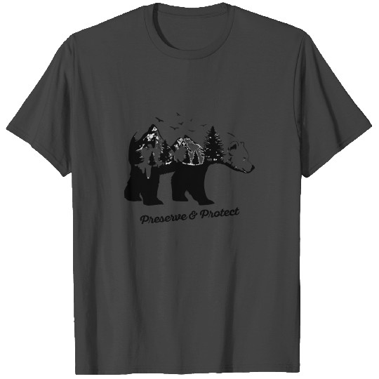Yosemite National Park Bear Hiking Camping Gift T Shirts