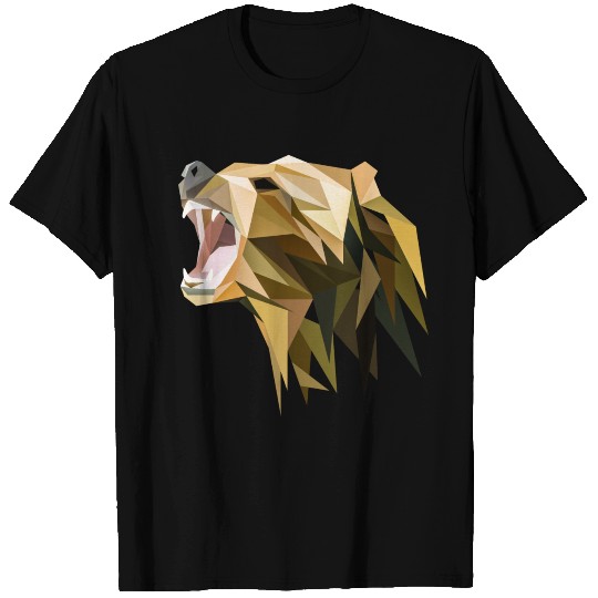 Polygon grizzly bear T Shirts