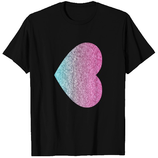 So pretty- sparkly pink & light blue! T Shirts