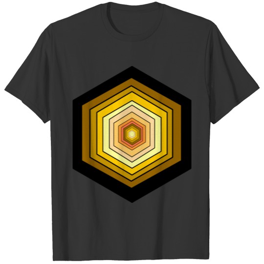 Trippy Design Brown T Shirts