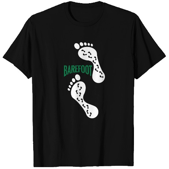 Barefoot Foot Print - Foot Steps T Shirts