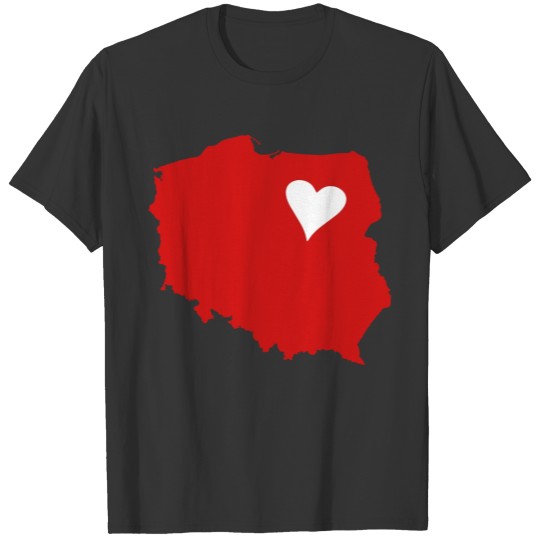 Poland Map Polska Shirt T-shirt