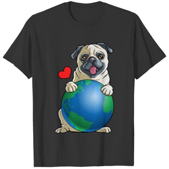 Happy Earth Day Pug Earth Day T Shirts Gift