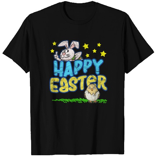 Happy Easter Day-Easter Bunny Egg Hunt T Shirts