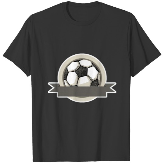 soccer ball ribbon T-shirt
