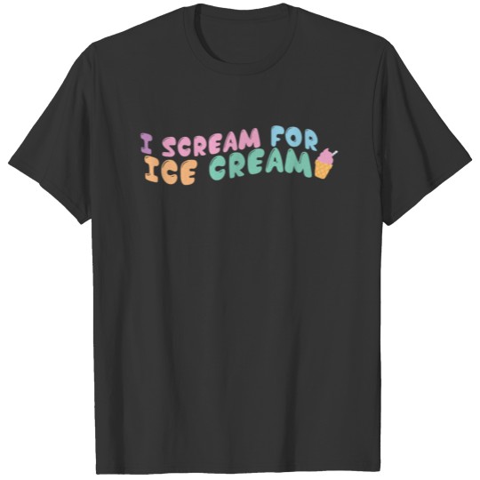 Ice Cream Cone Strawberry Scream Funny Gift T Shirts