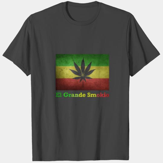 Grande Smokio 420 Cannabis Jamaica Kush Hemp T Shirts