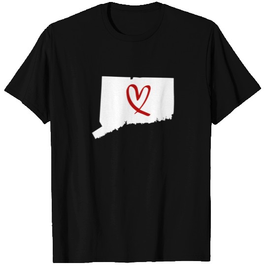 I Love Connecticut Heart T Shirts