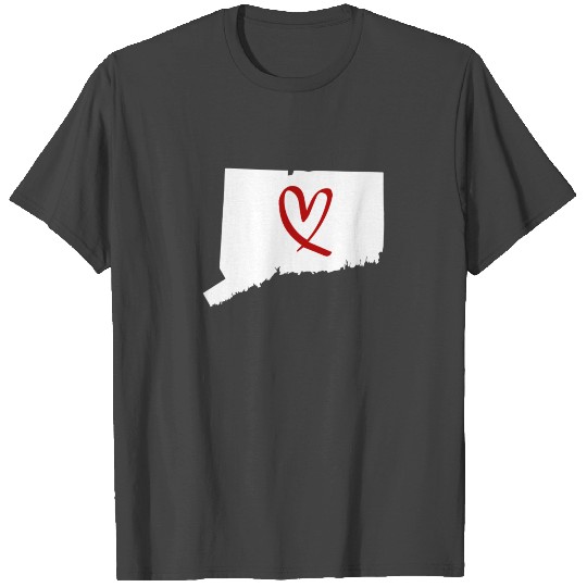 I Love Connecticut Heart T Shirts