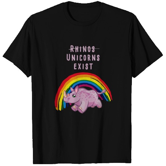 Rhinos, Chubby Unicorns Exist Funny Gift T Shirts
