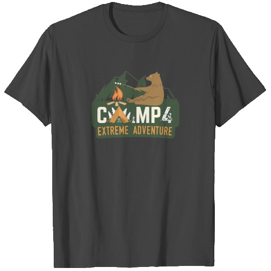 Camp 4 Yosemite National Park - Camping Bear T Shirts