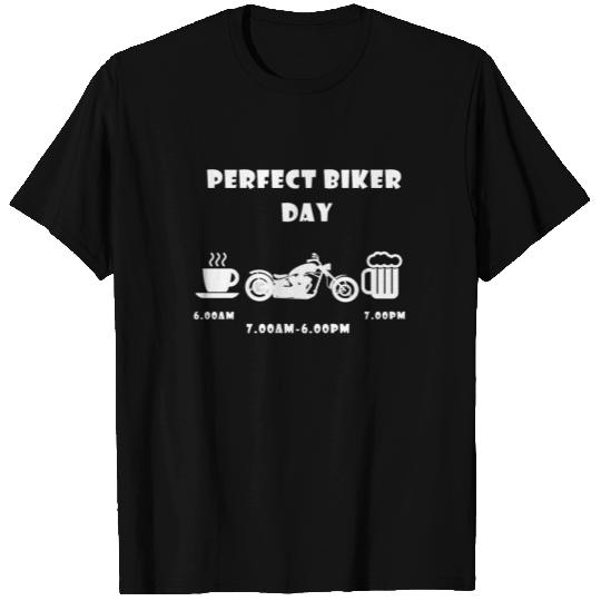 Perfect biker day chopper white T Shirts