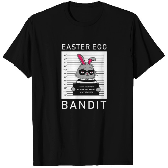 Cute Happy Easter Egg Bandit Easter Bunny T Shirts