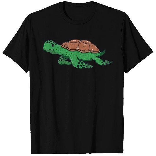 Animal turtle reptile wildlife funny vector image T Shirts