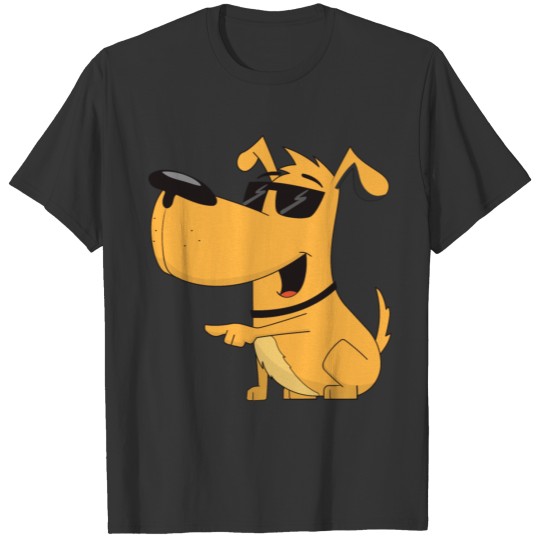 Funny animal cartoon dog kids picture vector image T Shirts