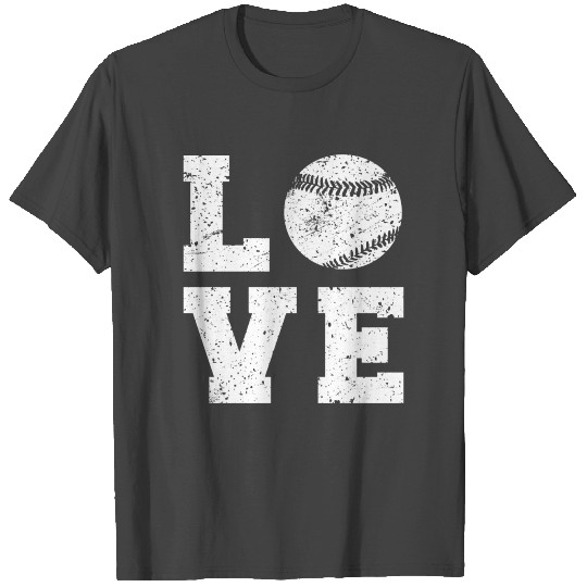 LOVE Baseball Pitcher Catcher Ball Sports Bat Gift T Shirts