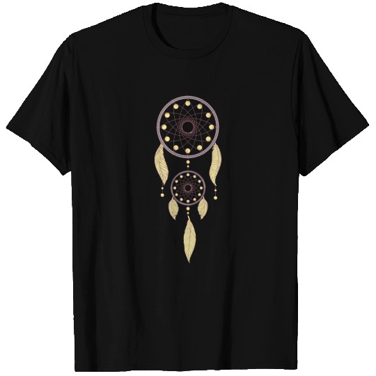 Dreamcatcher Purple & Feathers Native American T Shirts