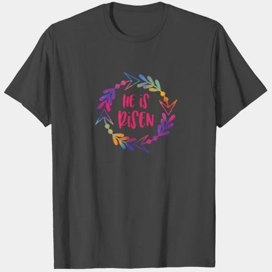 Christian Easter Design Bright Inspirational He T Shirts