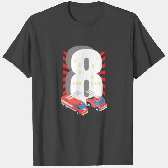 Fire Brigade T Shirts 8th Birthday Boys Fire Trolle