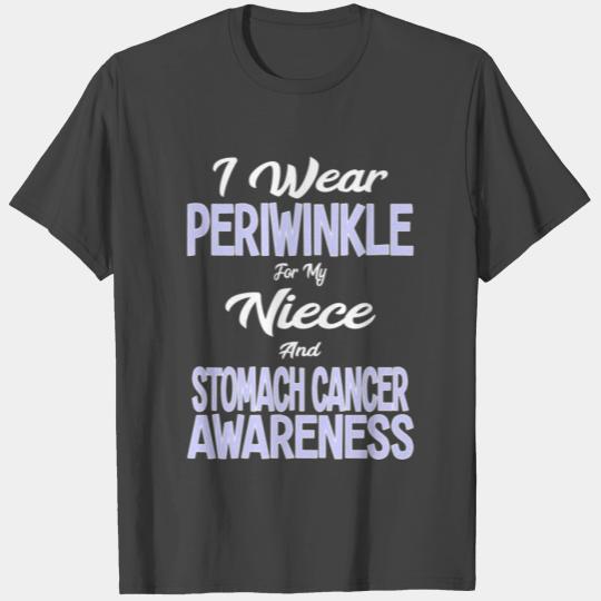 I Wear Periwinkle My Niece Stomach Cancer T Shirts