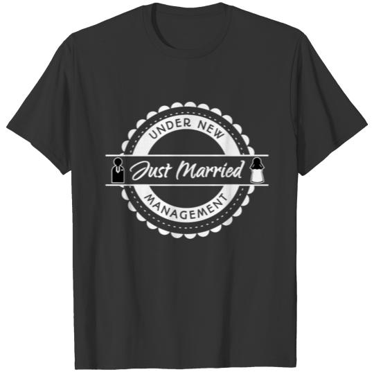 just married - under new management - just married T Shirts