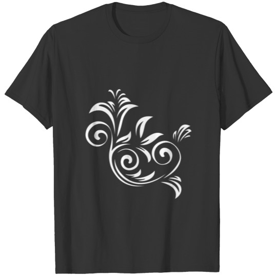 Flower Drawing Tribal Art Tribe Floral Paleo Cave T-shirt