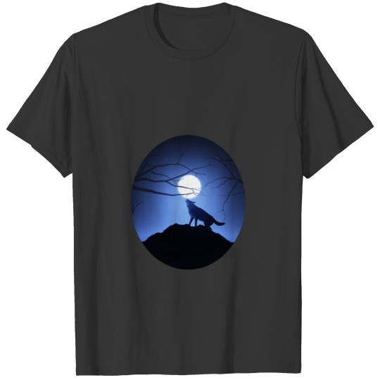 night wolf T-shirt