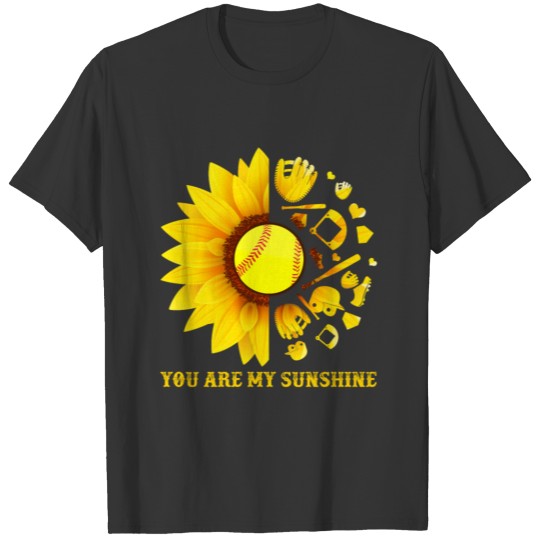 Womens Softball Mom T Shirts For Sunflower Lover You