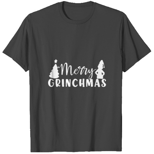 merry Grin men woman black and white T Shirts wi