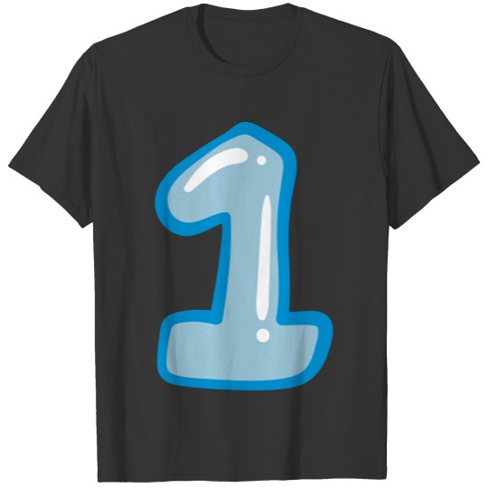 number 1, kids, babies 1st birthday T Shirts