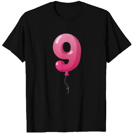 Number 9 Balloon, 9th birthday, 9 year old T Shirts