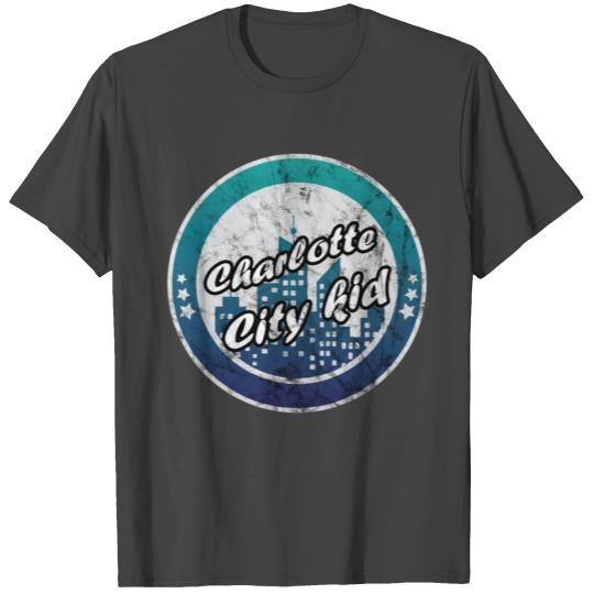 Charlotte city kid worn look T Shirts