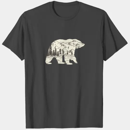 The Mountain is Calling And I Must Go, Bear T Shirts