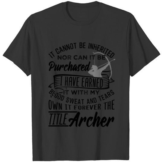 Archer Job Title Profession T-shirt