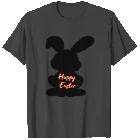 Happy Easter Bunny black lovely T Shirts