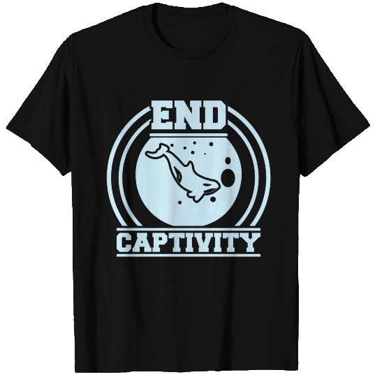 captivity animal rights Whale cetacean leviathan T Shirts