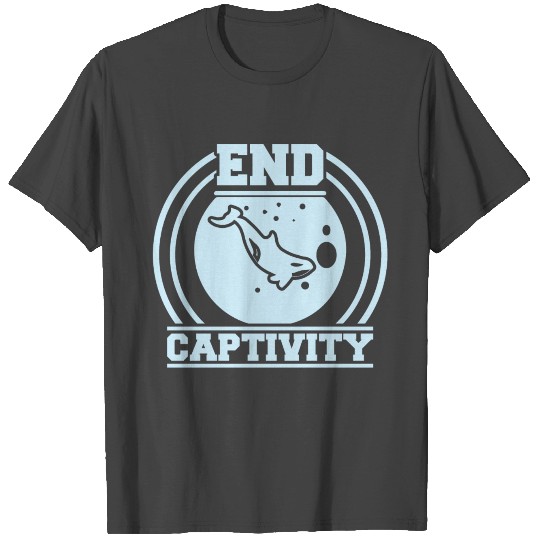 captivity animal rights Whale cetacean leviathan T Shirts