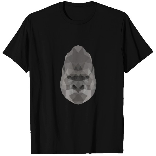 Gorilla, silverback polygon geometric T Shirts