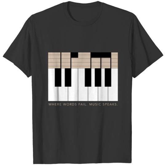 classic music piano lovers violin guitar gift T Shirts